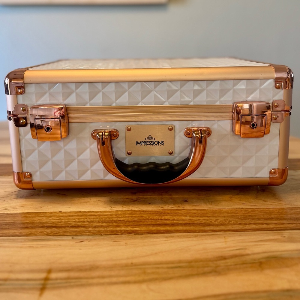 Impressions Vanity - SlayCase® Vanity Travel Case - White/Rose Gold